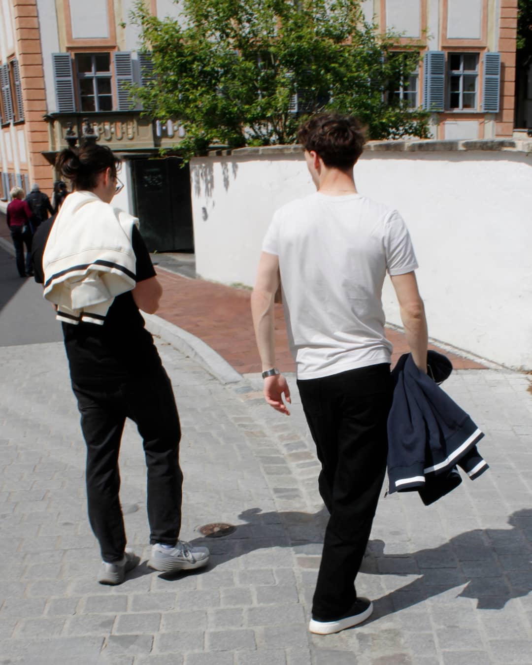 Vintage White — The Standard T-Shirt, walking away