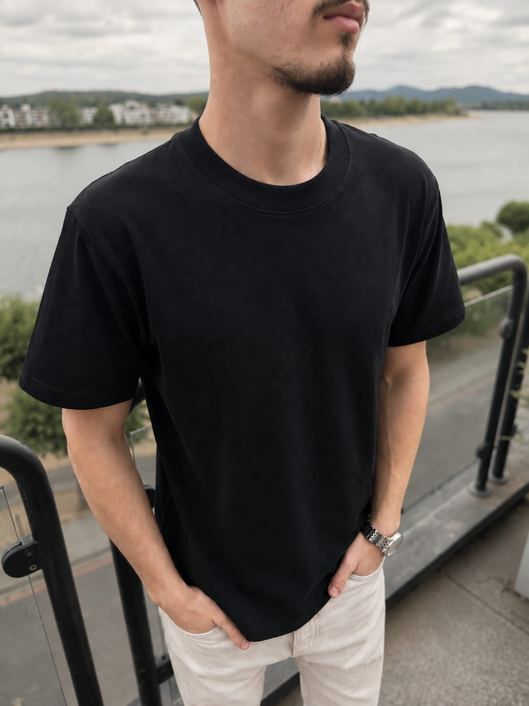 Black — The Loose Standard by the river
