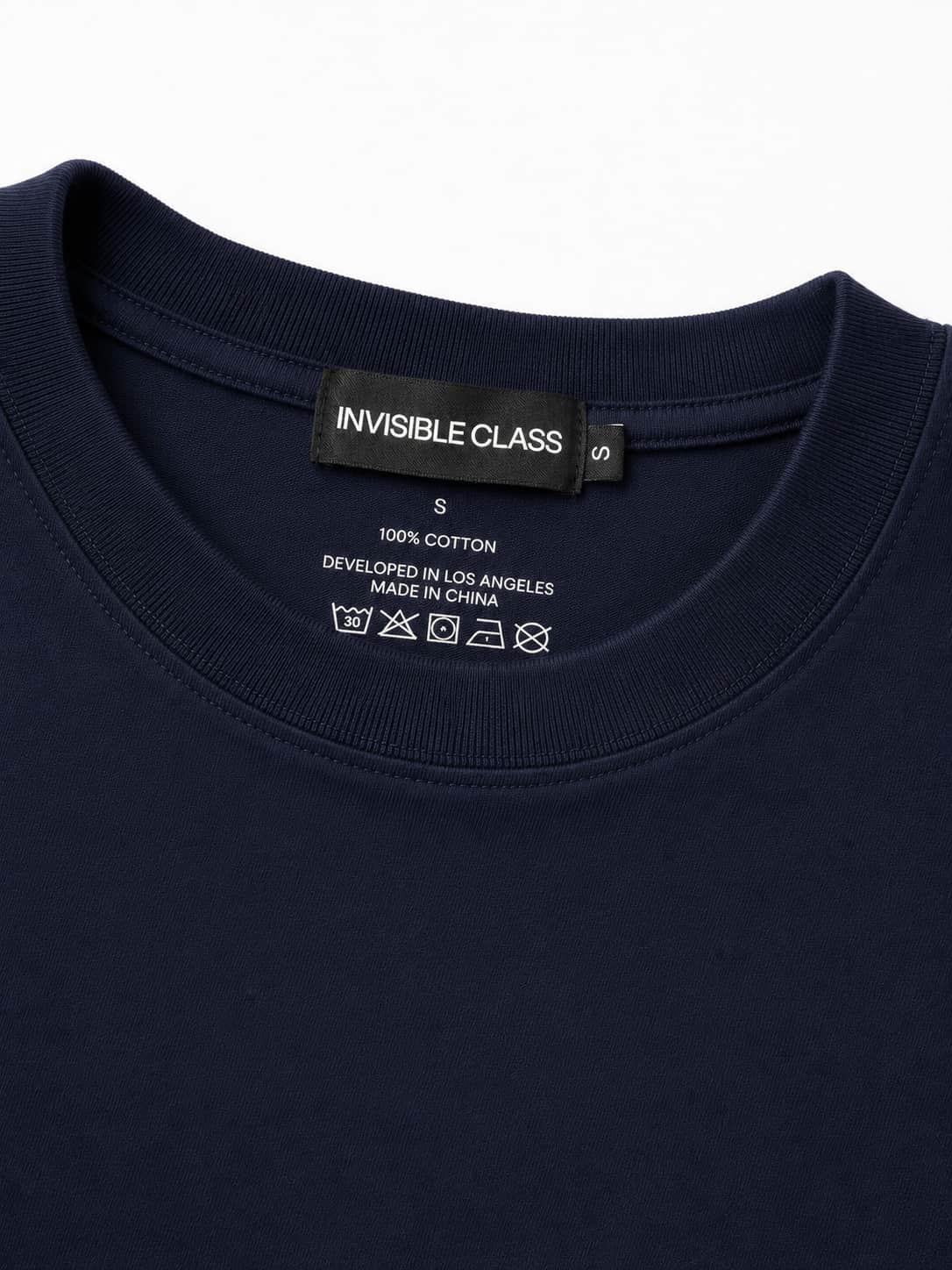 Navy Blue — The Loose Standard, collar detail