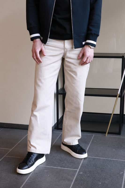 Straight – Pale Khaki — The Standard Trousers, styled